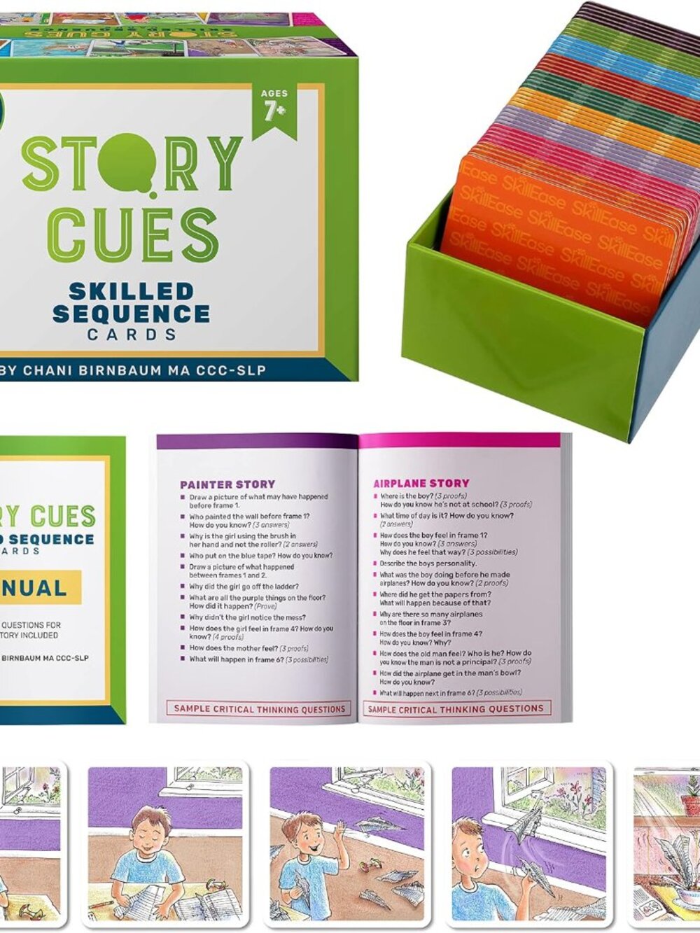 Story Cues Skilled Sequencing Cards educational game Speech Therapy